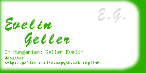 evelin geller business card